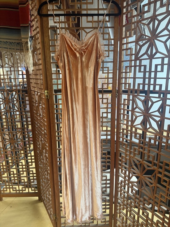 Doen Dresses & Skirts - Doen Calsi Rose blush velvet Slip Dress XS